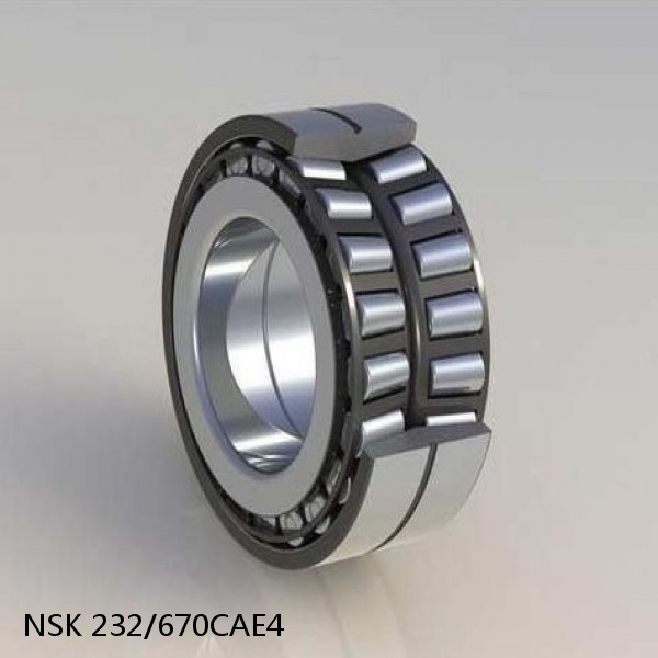232/670CAE4 NSK Spherical Roller Bearing #1 image